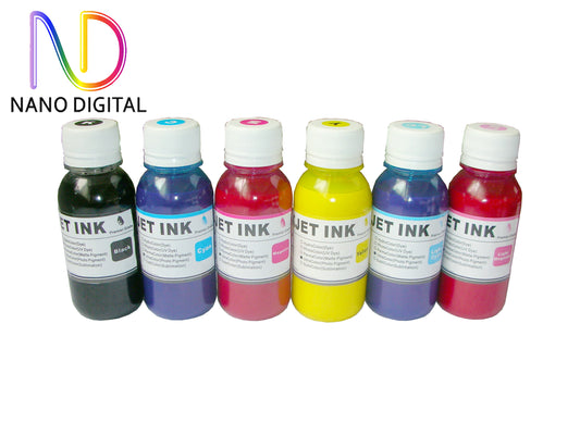 6 X 100ml Pigment Ink for Epson Printers