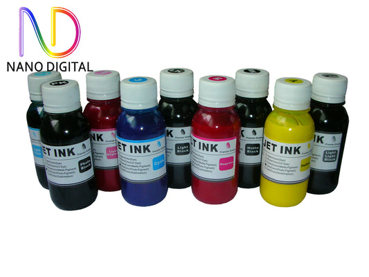 9 X 100ml Pigment Ink for Epson T059 T096 T157 Stylus Photo R2400 R2880 R3000