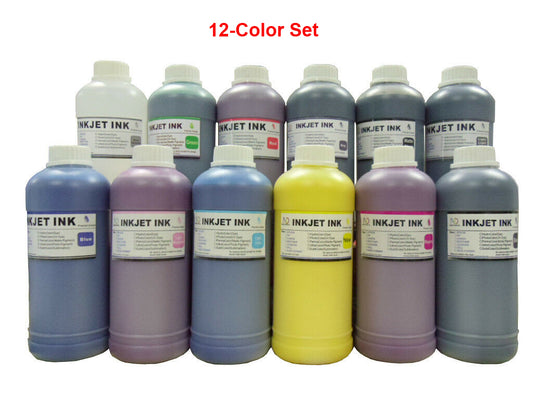 12x500ml Pigment Inks for Canon PFI-1000 PFI-1100/1300/1700 imagePROGRAF PRO-1000 PRO-2000/2100 PRO-4000/4100 PRO-6000/6100; PFI-3100/2100/3300/2300/3700/2700 imagePROGRAF PRO-2600/4600/6600; PGI-29 PIXMA PRO-1 printers
