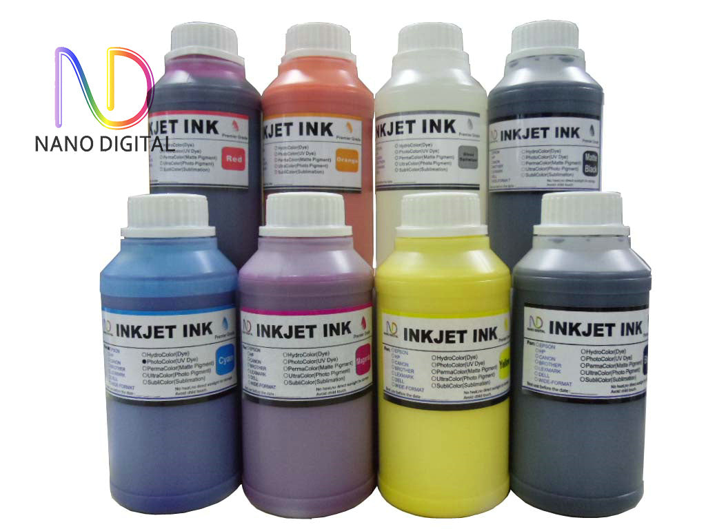 8X250ml Pigment Ink for Epson T087 T159 Stylus Photo R1900 R2000 & for T324 SureColor SC-P400