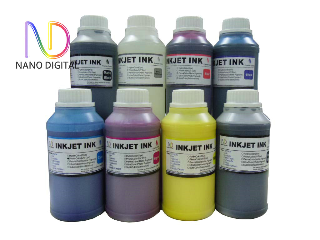 8 X 250ml Pigment Ink for Epson T054 Stylus Photo R800 R1800