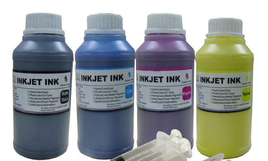 4 X 250ml Pigment Refill Ink for Brother INKvestment Tank Printers
