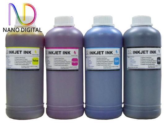 4 X 500ml Dye Ink for Epson EcoTank Ink Bottle Printers