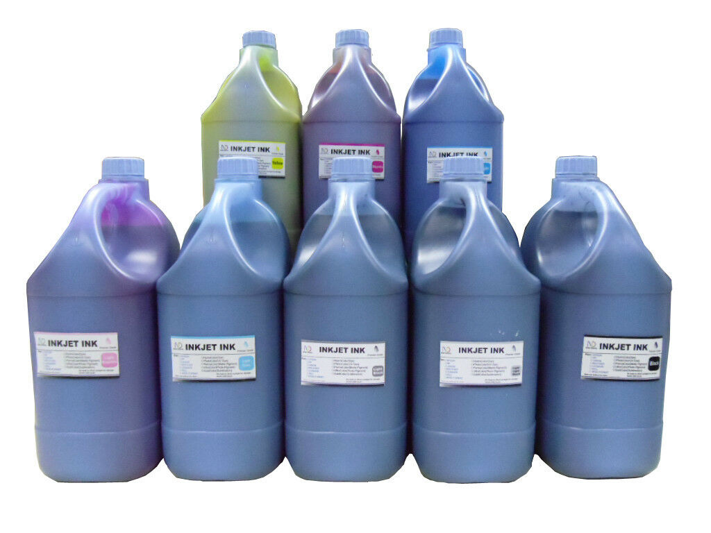 8 Gallon ND® Water Based Pigment Ink for Epson T48E UltraChrome RS Ink Packs SureColor R5070 Resin Signage Printer