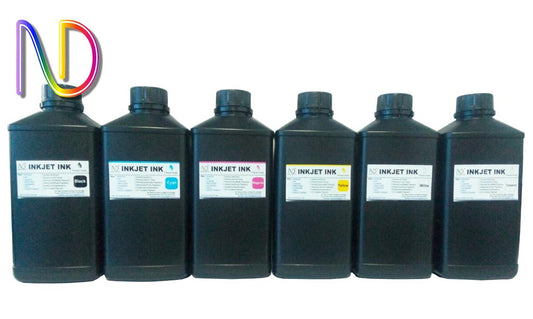 6x1000ml Premium Led UV Curable ink for Spectra, Rico, ...