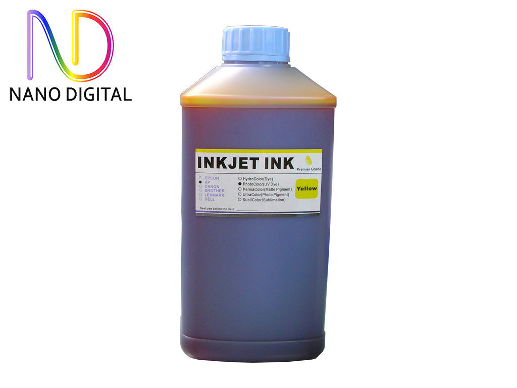 1000ml Dye Ink for HP Printers, 4 Color choices