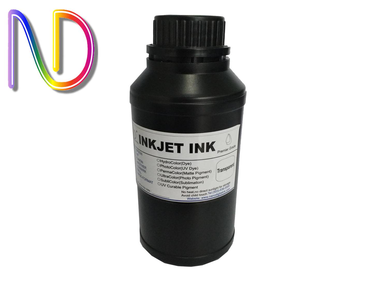 250ml Premium UV Curable ink, 3 color options