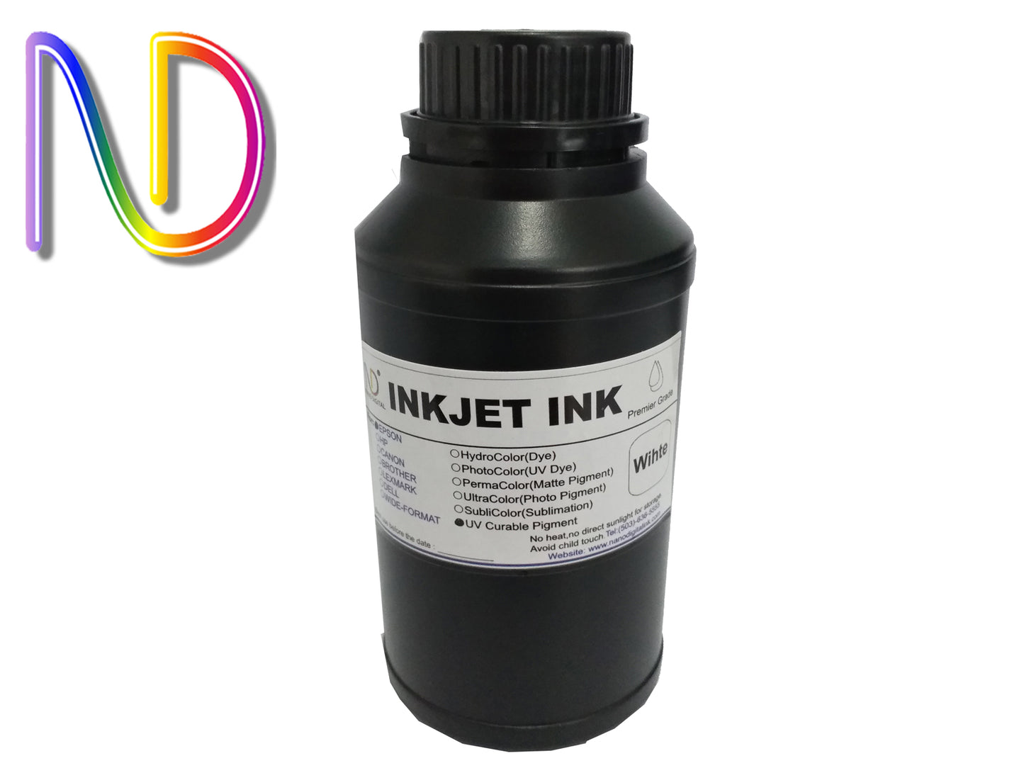 250ml Premium UV Curable ink, 3 color options